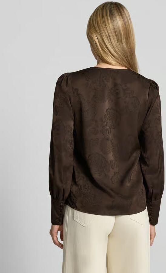 Vero Moda Regular Fit blouse met lange mouwen met v-hals - Foto 3