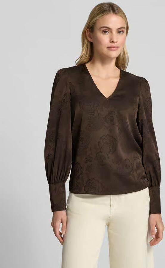 Vero Moda Regular Fit blouse met lange mouwen met v-hals - Foto 2