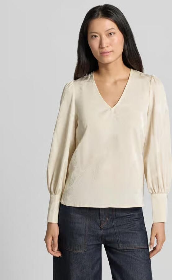 Vero Moda Regular Fit blouse met lange mouwen met v-hals - Foto 2