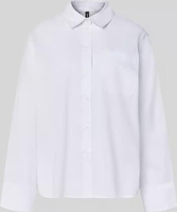 Vero Moda Regular fit blouse met lange mouwen van katoenmix model 'LOTUS'
