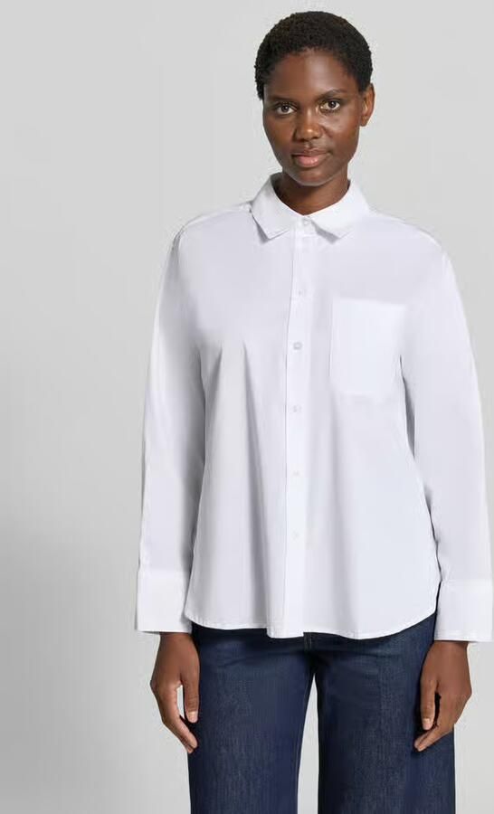 Vero Moda Regular fit blouse met lange mouwen van katoenmix model 'LOTUS' - Foto 2