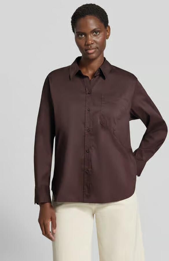 Vero Moda Regular fit blouse met lange mouwen van katoenmix model 'LOTUS' - Foto 2