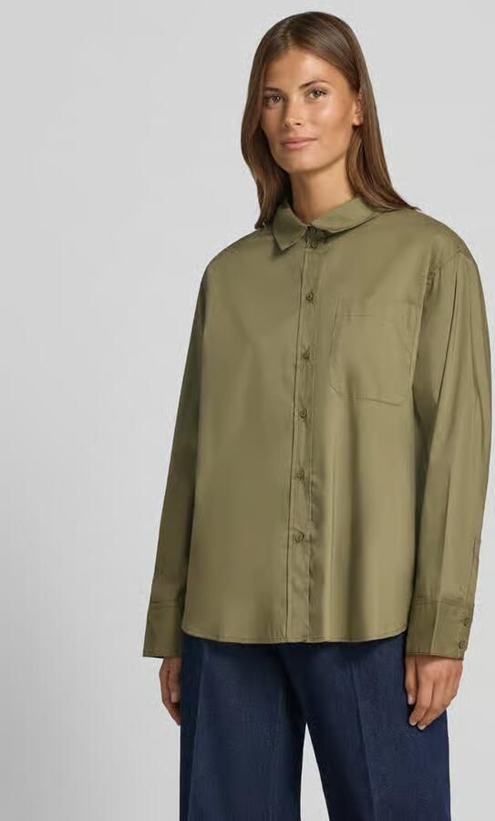 Vero Moda Regular fit blouse met lange mouwen van katoenmix model 'LOTUS' - Foto 2