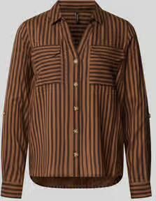 Vero Moda Regular fit blouse met lange mouwen van pure viscose model 'BUMPY'
