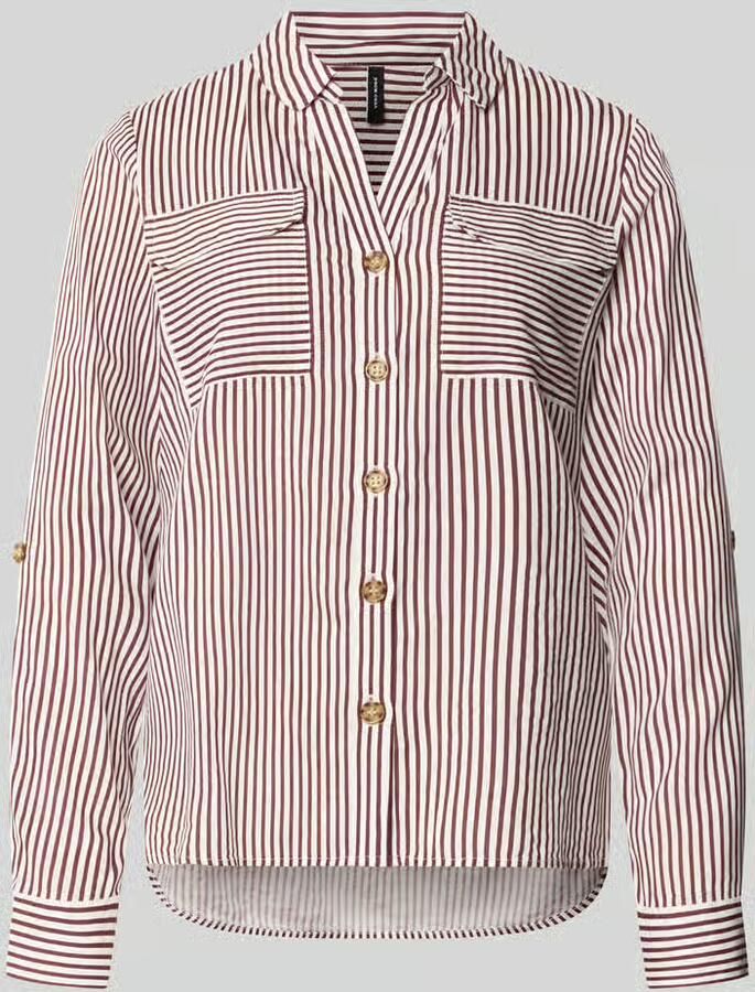 Vero Moda Regular fit blouse met lange mouwen van pure viscose model 'BUMPY' - Foto 2