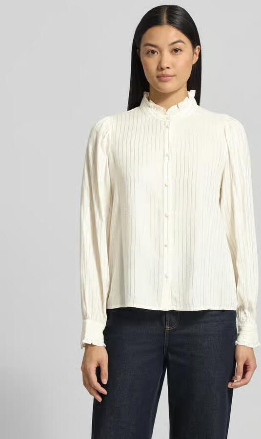 Vero Moda Regular fit blouse met lange mouwen van viscosemix model 'BUMPY' - Foto 2