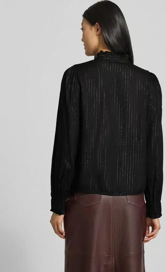 Vero Moda Regular fit blouse met lange mouwen van viscosemix model 'BUMPY'