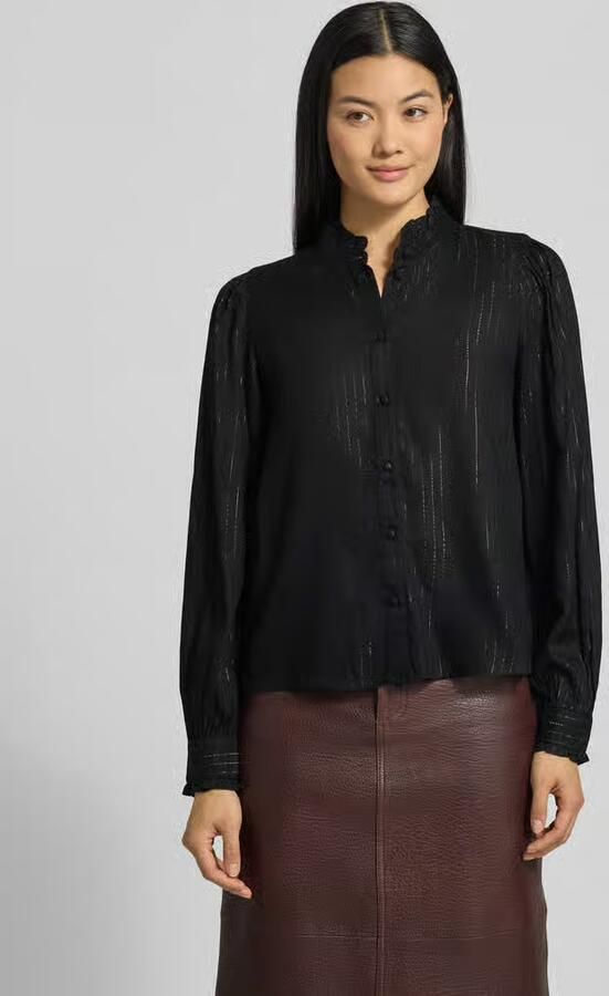 Vero Moda Regular fit blouse met lange mouwen van viscosemix model 'BUMPY' - Foto 2