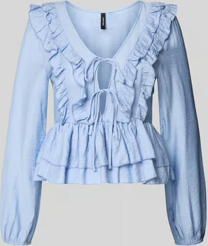 Vero Moda regular fit blouse met lange mouwen van viscosemix model 'ZOEY' - Foto 2