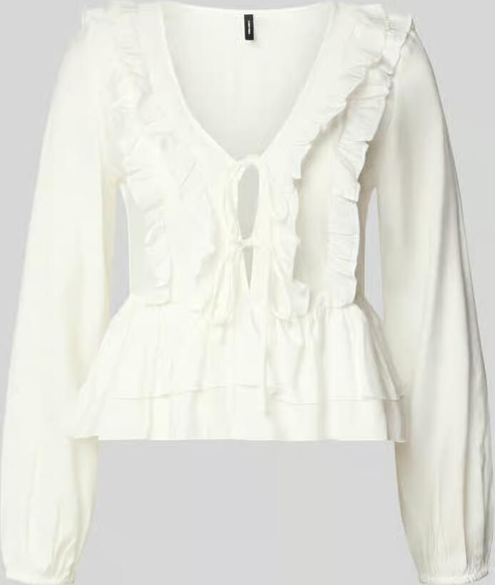 Vero Moda regular fit blouse met lange mouwen van viscosemix model 'ZOEY' - Foto 2