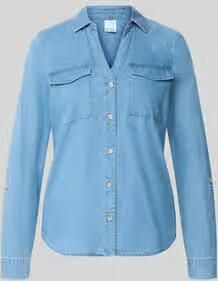 Vero Moda Regular fit blouse met lange mouwen van zuivere katoen model 'BUMPY' - Foto 2