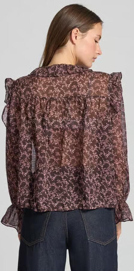 Vero Moda Regular fit blouse met platte kraag model 'PETRA' - Foto 6