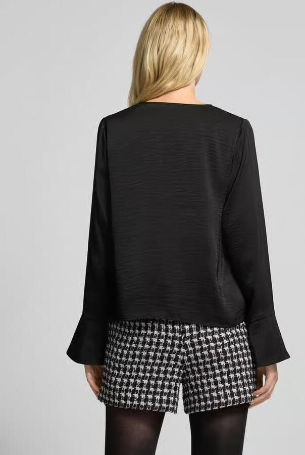Vero Moda Regular fit blouseshirt met uitlopende manchetten model 'MARY'