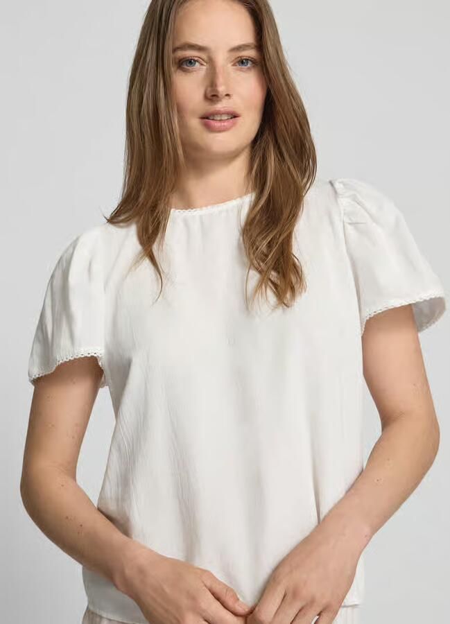 Vero Moda Regular fit blouseshirt van puur katoen model 'PRETTY' - Foto 7