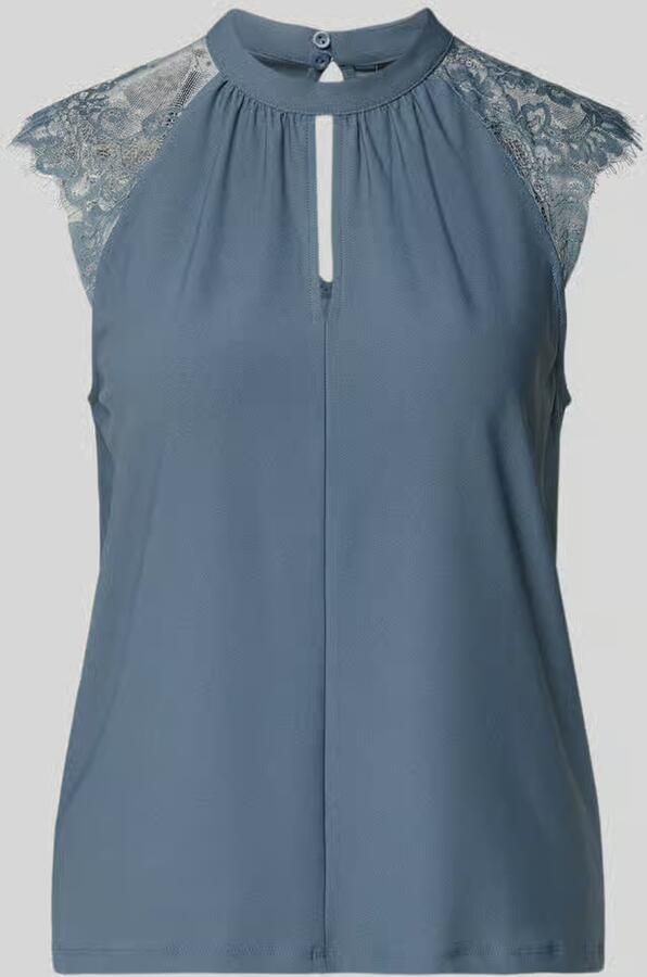 Vero Moda Regular fit blousetop met kant model 'MILLA'