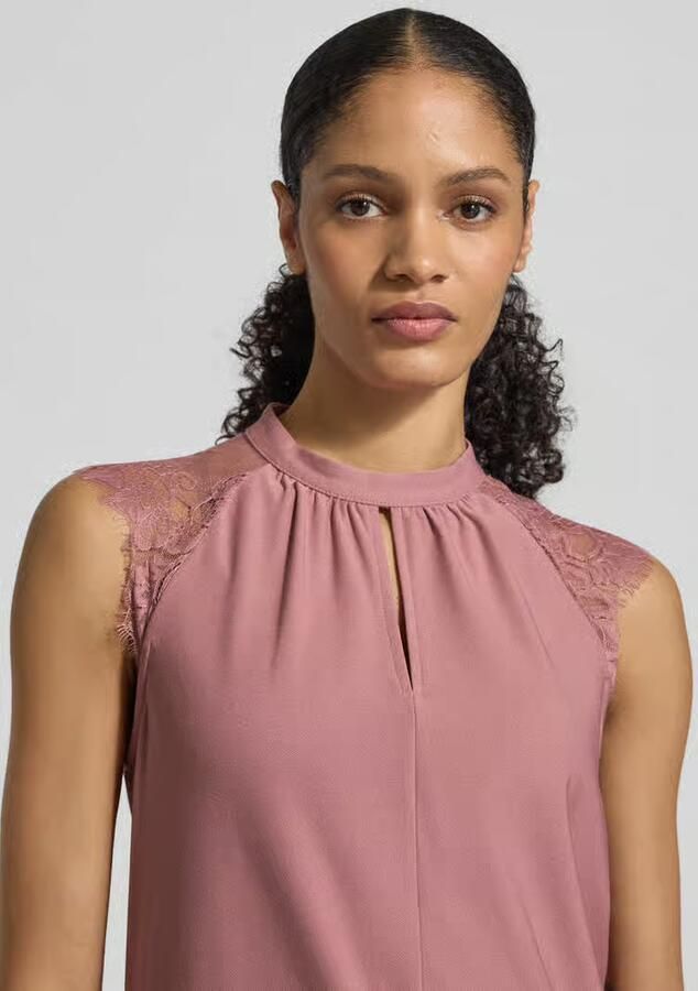 Vero Moda Regular fit blousetop met kant model 'MILLA' - Foto 2