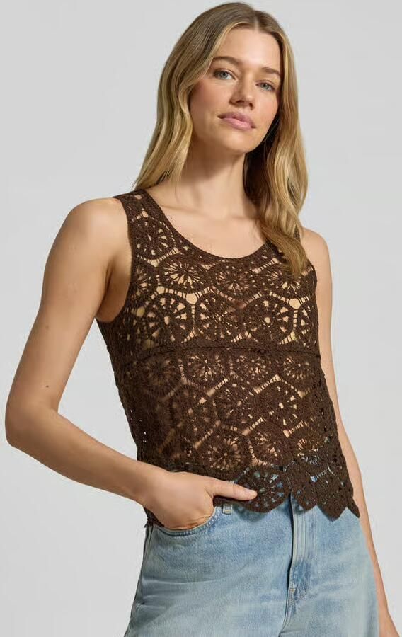 Vero Moda regular fit blousetop van katoenmix model 'ELSA'