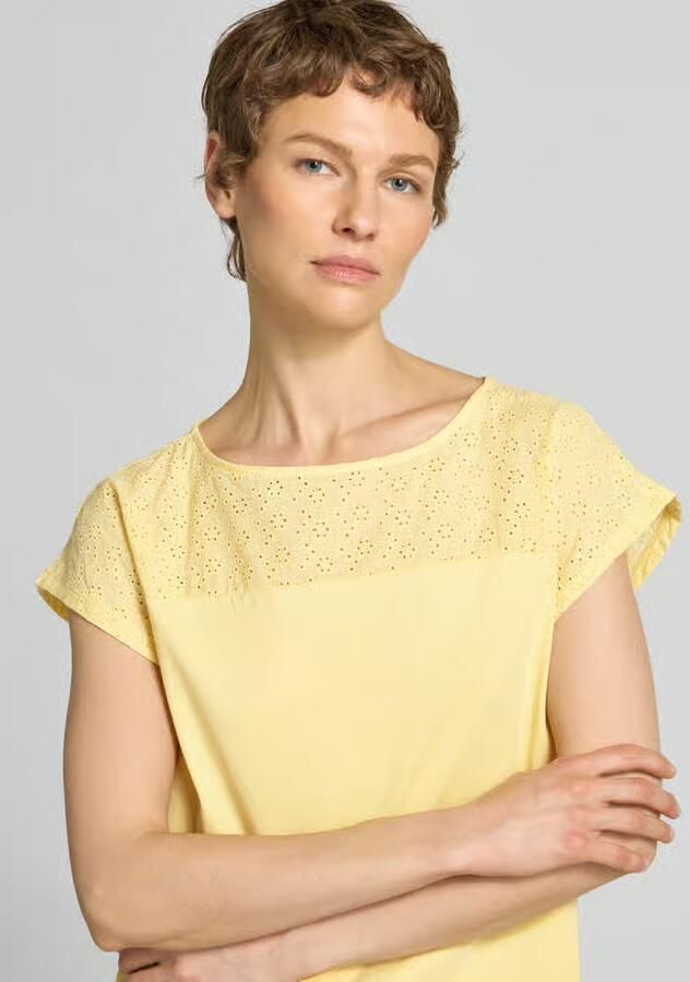 Vero Moda regular fit blousetop van puur katoen model 'JANNI'