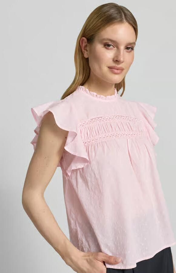 Vero Moda regular fit blousetop van puur katoen model 'TRINE'