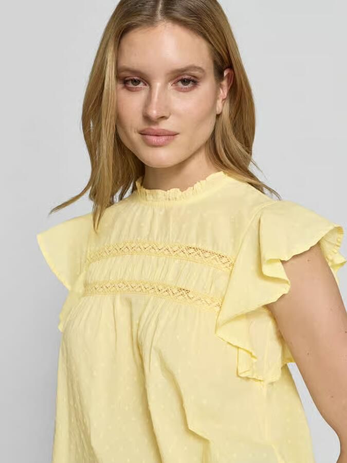 Vero Moda regular fit blousetop van puur katoen model 'TRINE'