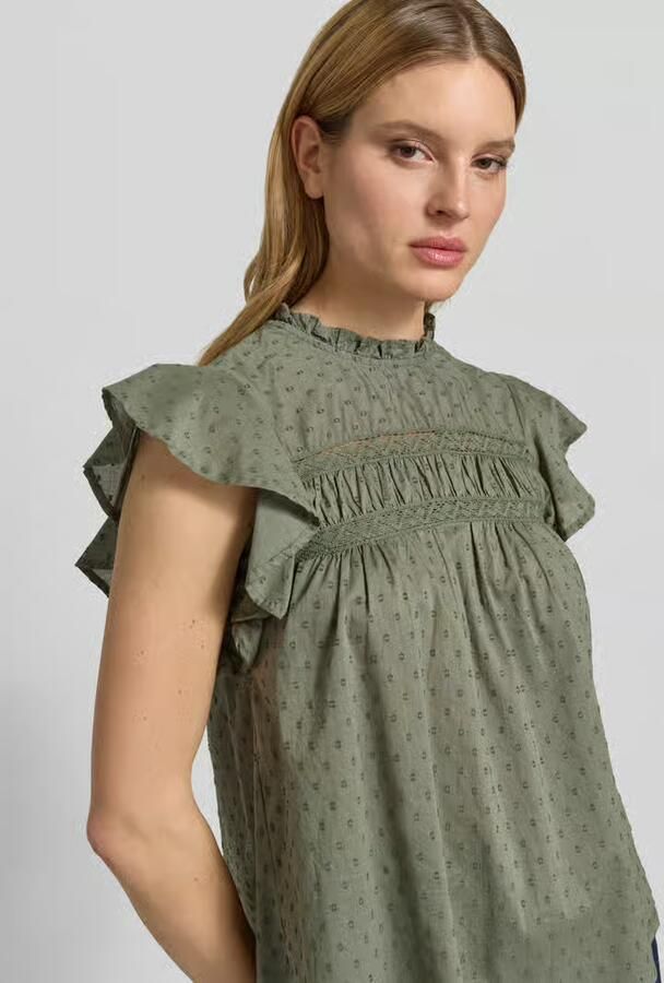 Vero Moda regular fit blousetop van puur katoen model 'TRINE' - Foto 9