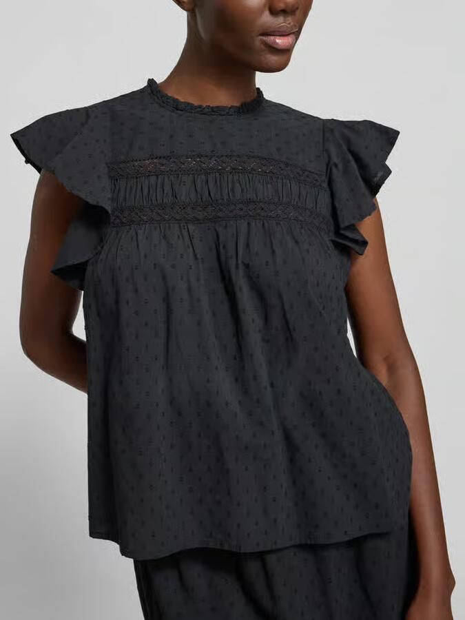 Vero Moda regular fit blousetop van puur katoen model 'TRINE' - Foto 11