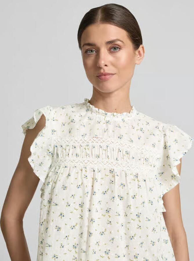 Vero Moda regular fit blousetop van puur katoen model 'TRINE' - Foto 7