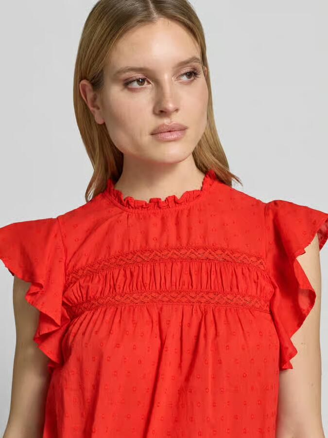 Vero Moda regular fit blousetop van puur katoen model 'TRINE'
