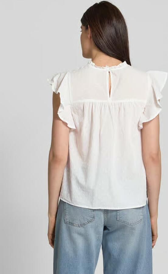 Vero Moda Regular fit blousetop van puur katoen model 'TRINE' - Foto 12
