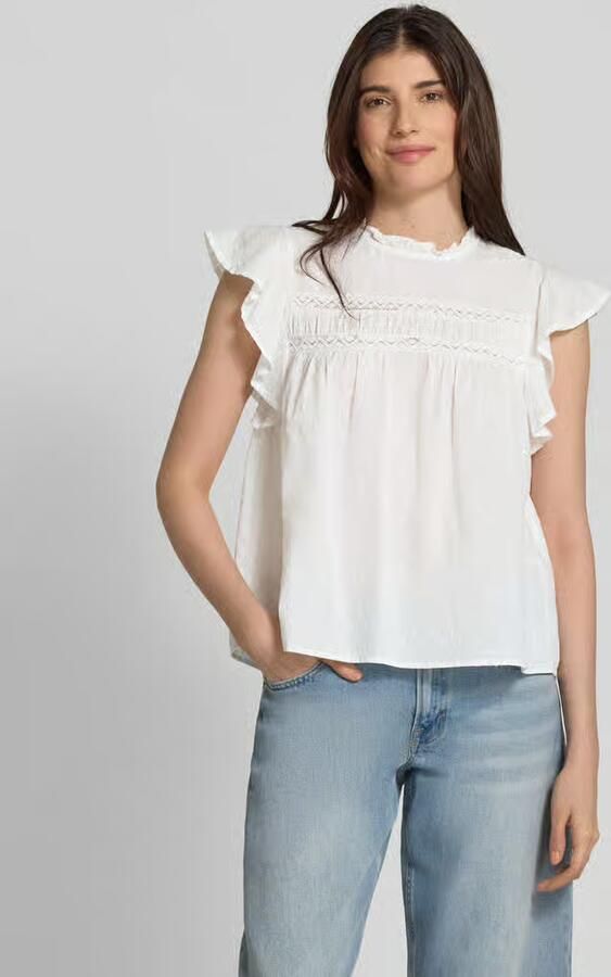 Vero Moda Regular fit blousetop van puur katoen model 'TRINE' - Foto 11