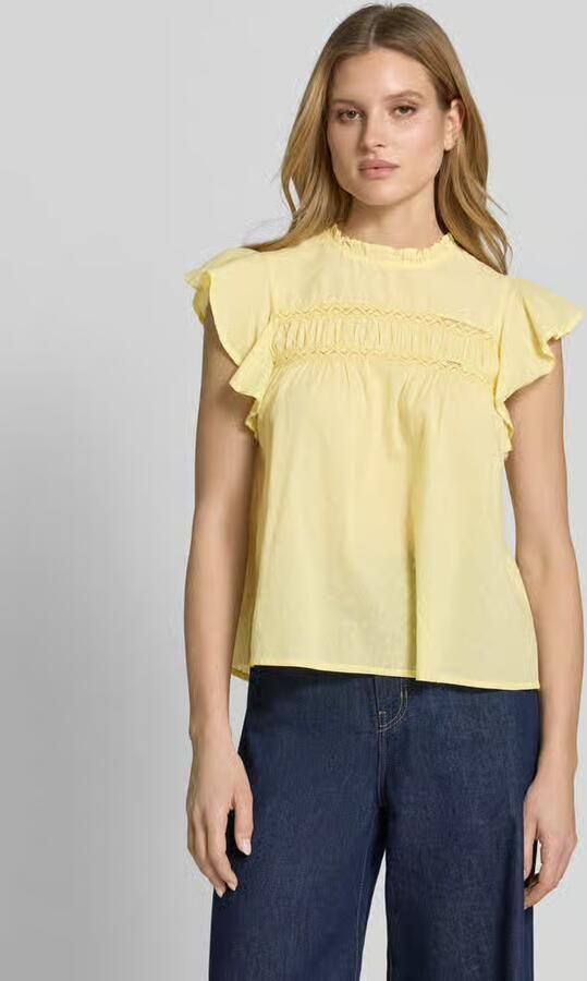 Vero Moda regular fit blousetop van puur katoen model 'TRINE' - Foto 4