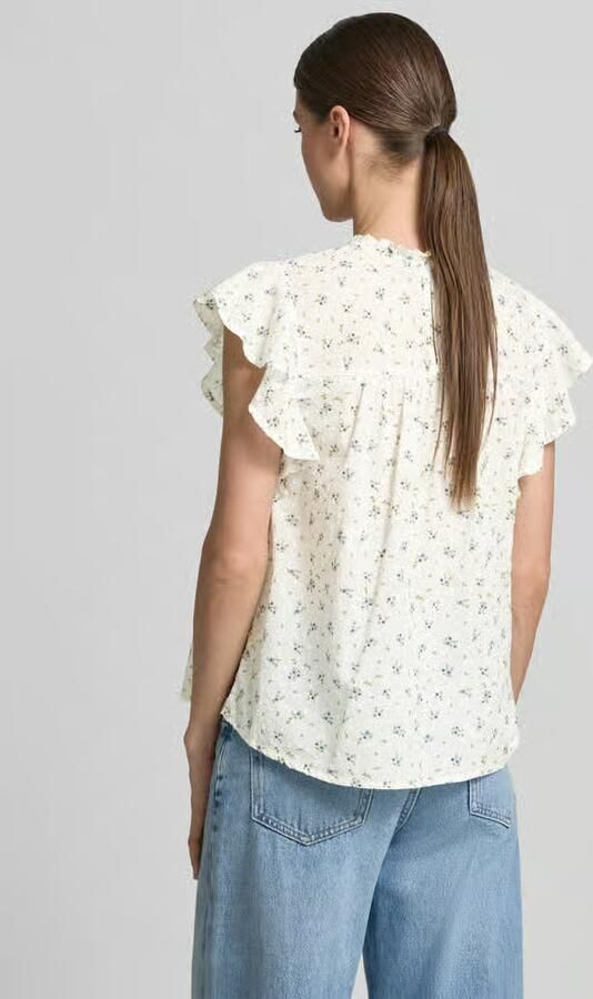 Vero Moda regular fit blousetop van puur katoen model 'TRINE' - Foto 7