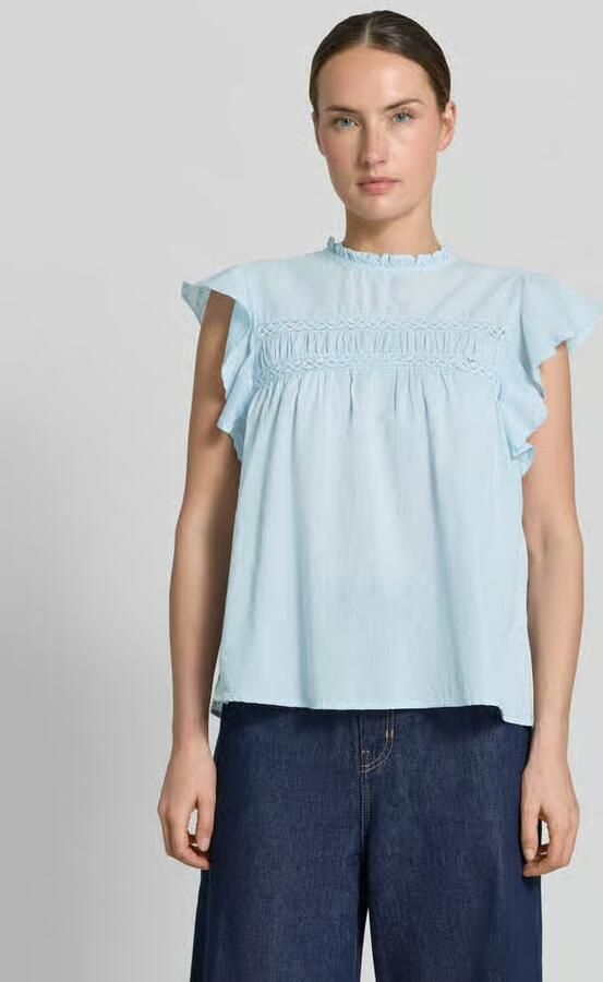 Vero Moda regular fit blousetop van puur katoen model 'TRINE' - Foto 5