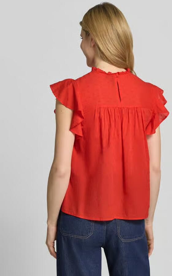Vero Moda regular fit blousetop van puur katoen model 'TRINE'