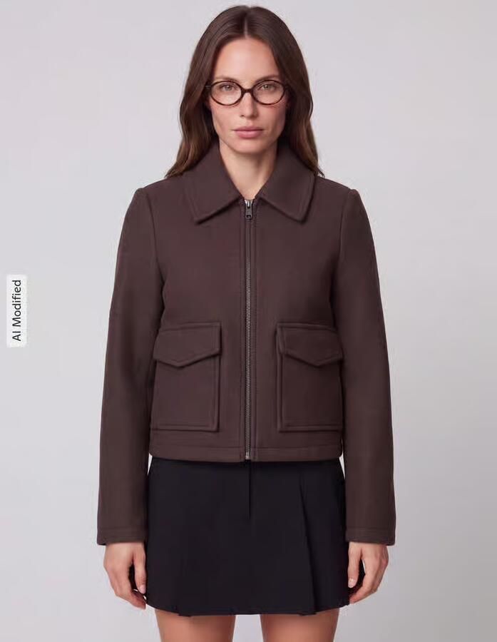 Vero Moda Regular fit blouson met platte kraag model 'SAFIR' - Foto 2