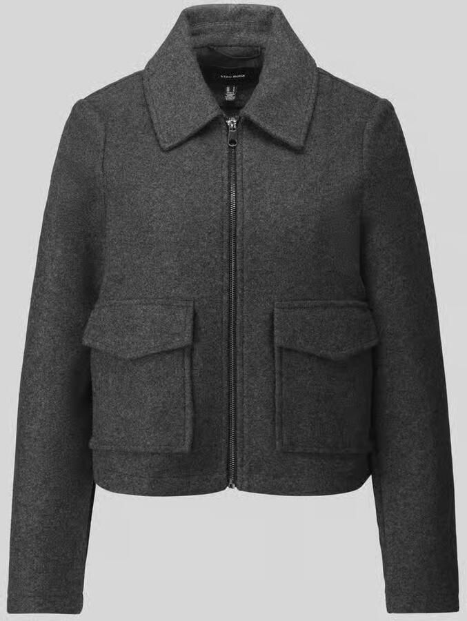 Vero Moda Regular fit blouson met platte kraag model 'SAFIR'