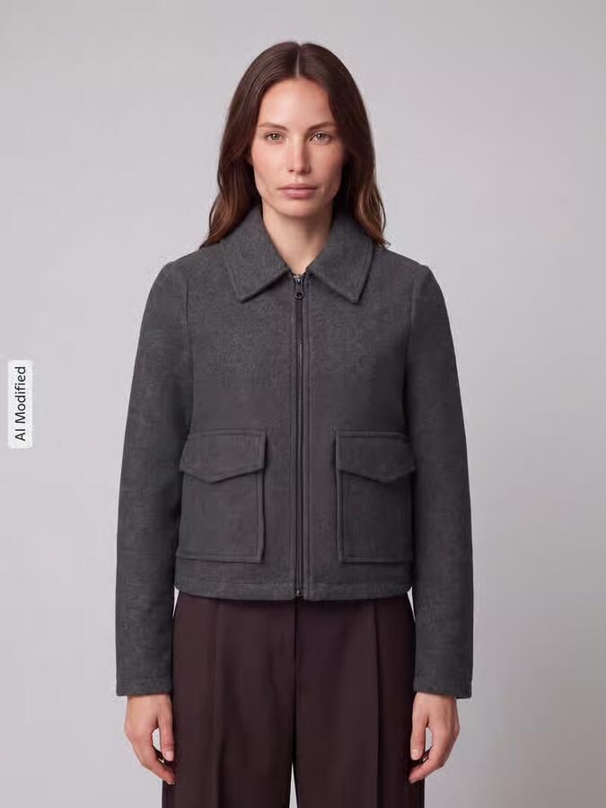 Vero Moda Regular fit blouson met platte kraag model 'SAFIR' - Foto 3