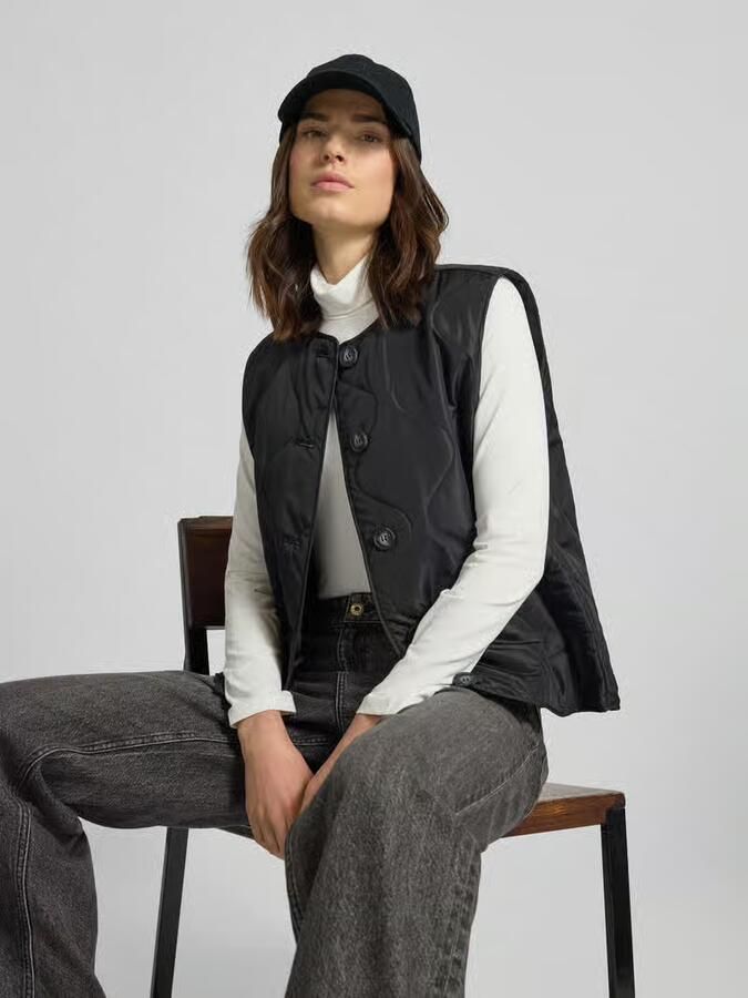 Vero Moda Regular fit bodywarmer met enkele knoopsluiting model 'MILLIE' - Foto 2