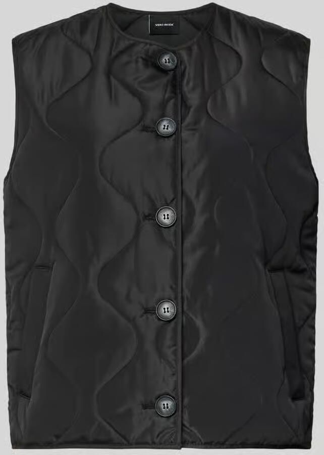Vero Moda Regular fit bodywarmer met enkele knoopsluiting model 'MILLIE'