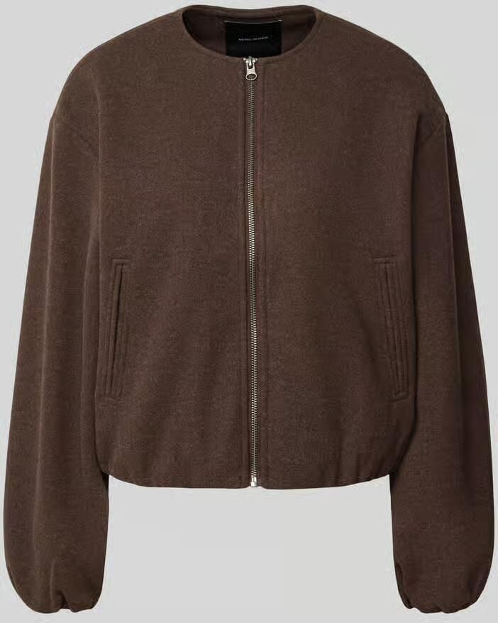 Vero Moda regular fit bomberjack in viltlook model 'CHLOE'