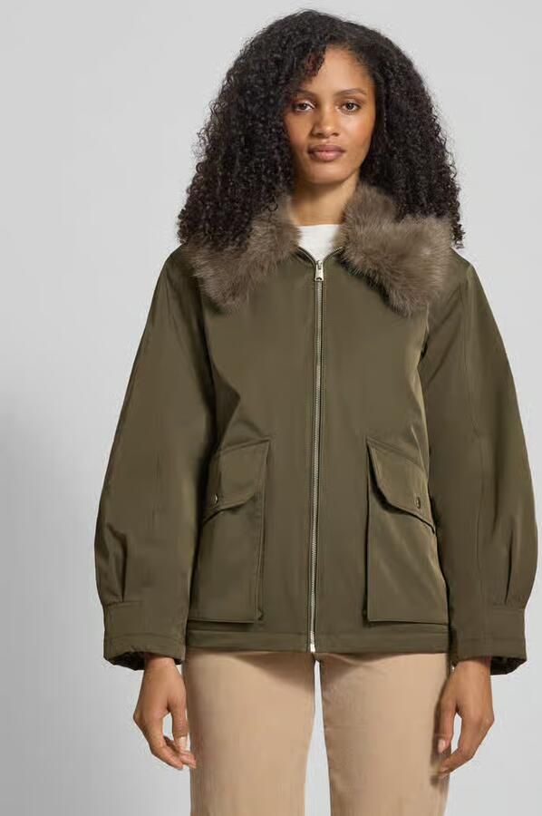 Vero Moda Regular fit bomberjack met afneembare kraag van imitatiebont model 'SEOUL'