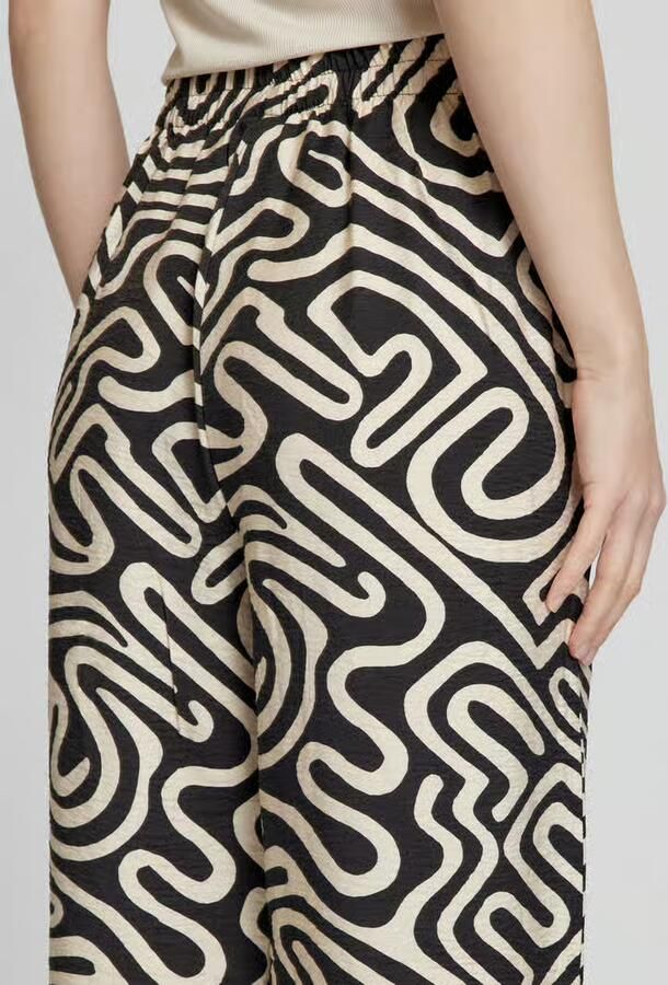 Vero Moda Regular fit brede broek met all-over patroon model 'VIGDIS' - Foto 3