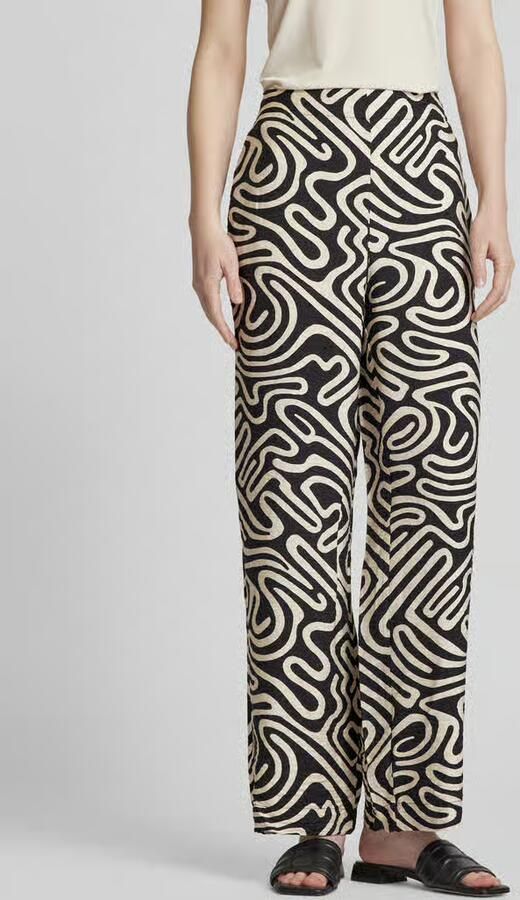 Vero Moda Regular fit brede broek met all-over patroon model 'VIGDIS' - Foto 4
