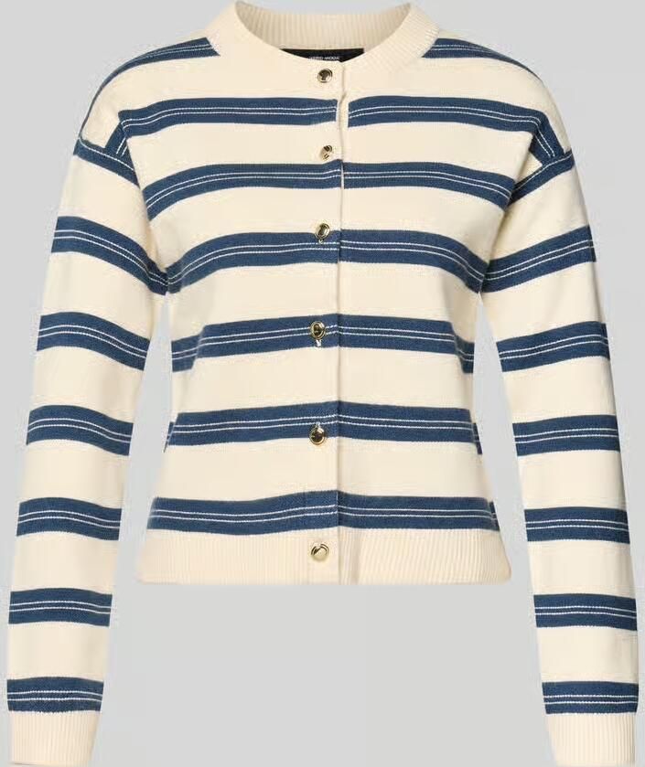 Vero Moda Regular fit cardigan van viscosemix model 'GOLD STRIPE' - Foto 2