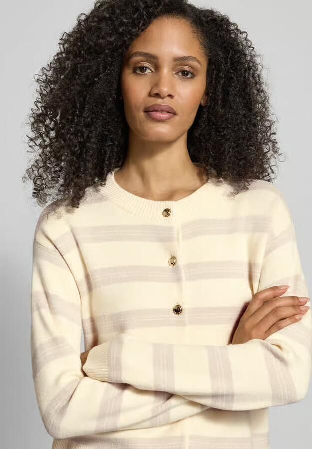 Vero Moda Regular fit cardigan van viscosemix model 'GOLD STRIPE'