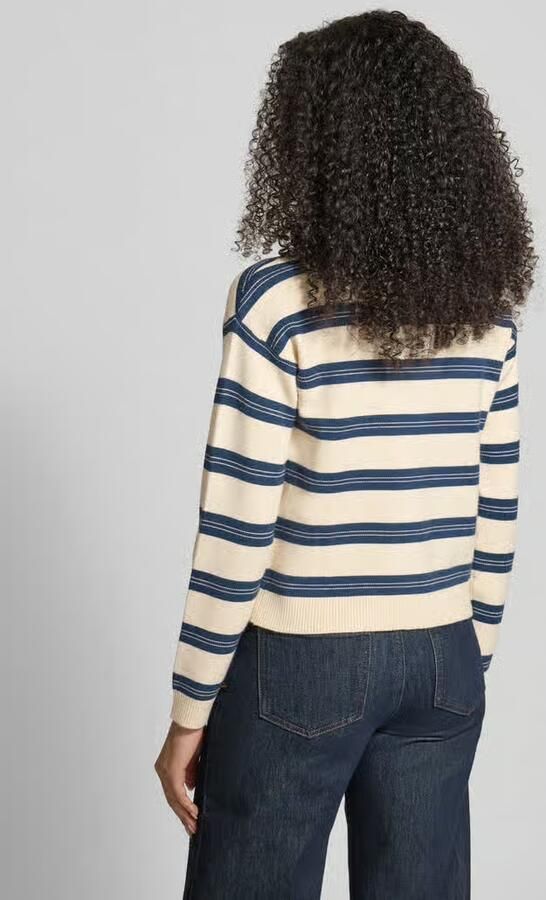 Vero Moda Regular fit cardigan van viscosemix model 'GOLD STRIPE' - Foto 4