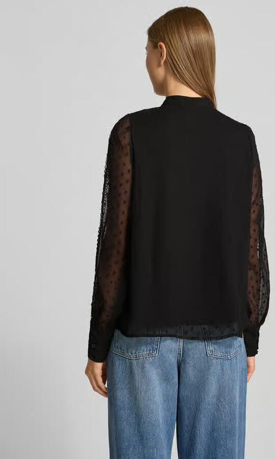 Vero Moda Regular fit chiffon blouse met dobbystructuur model 'LEAH ANNIKA'