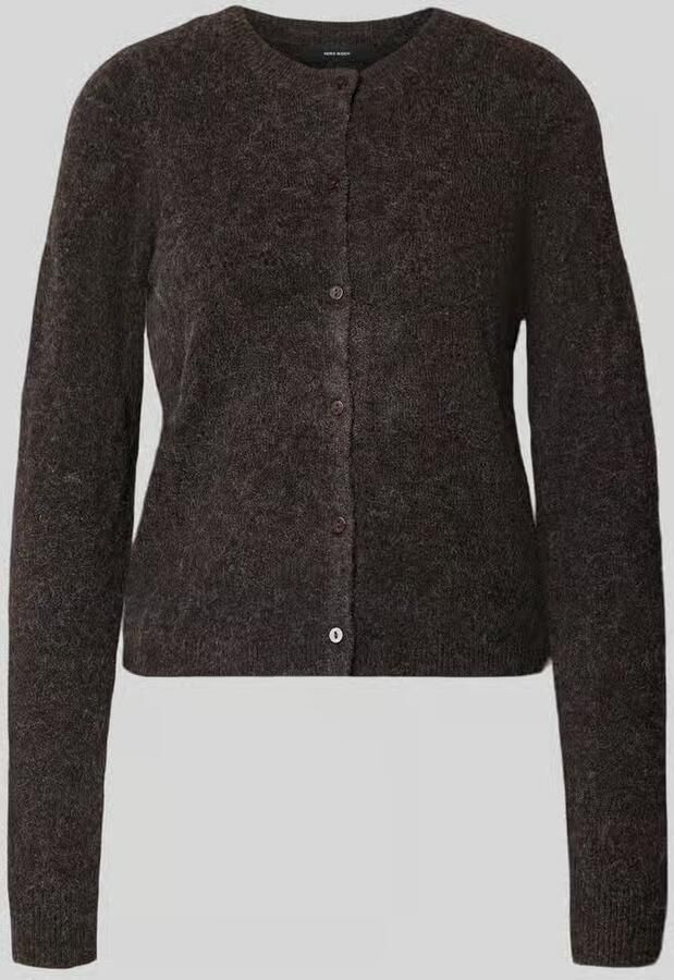 Vero Moda Regular fit gebreid jack met eenrijige knoopsluiting model 'DOFFY'