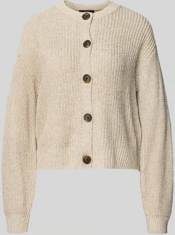 Vero Moda Relaxed fit gebreid jack met enkele knoopsluiting model 'LEA'