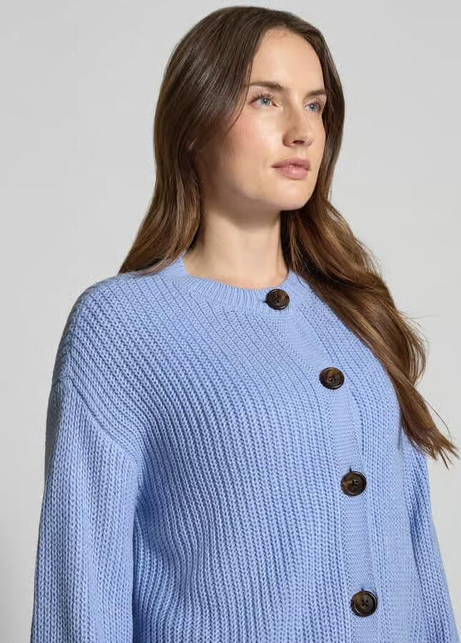 Vero Moda Regular fit gebreid jack met enkele knoopsluiting model 'LEA' - Foto 2